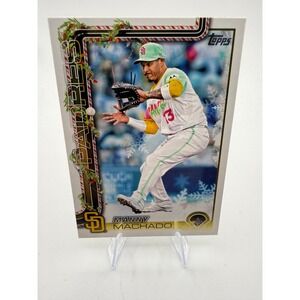 2025 Manny Machado Topps Holiday H91 San Diego Padres Baseball Card